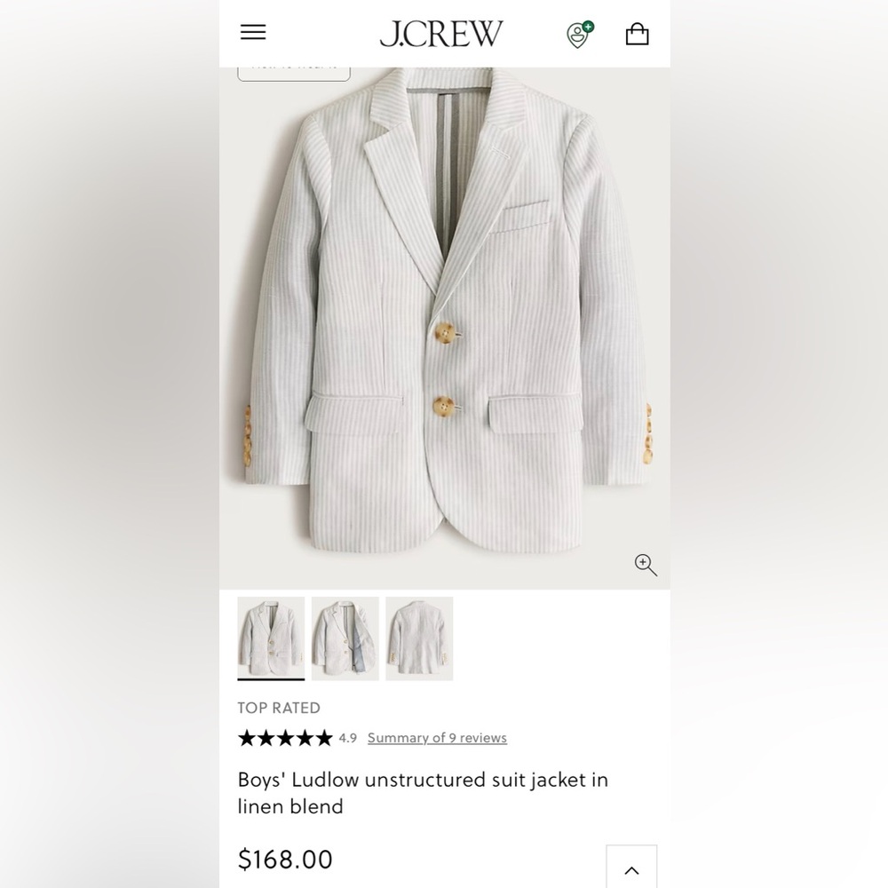 Crewcuts Boys' Striped Blazer and Pants